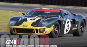 Ford GT40 Driven by Derek Bell at Sebring International Raceway (Onboard)