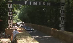 Porsche 917 flies up Goodwood hill with Derek Bell